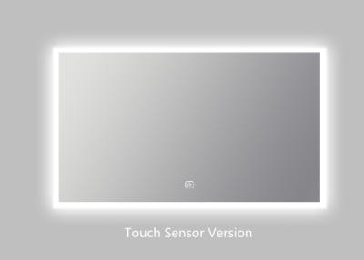 China Modern Square Led Bathroom Mirror / Touch Sensor Bathroom Mirrors 110V-240V for sale