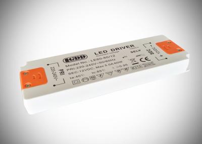 China High Power Ultra Thin LED Driver 60W 12V 22mm Heightness Short Circuit Protection for sale