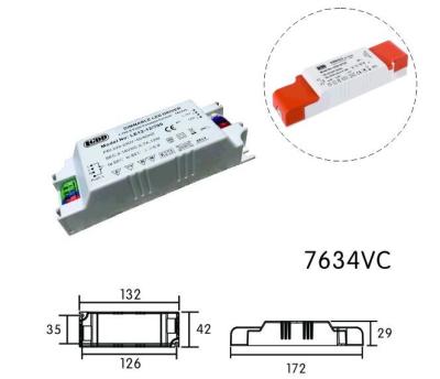 China High Power 40W 800mA Dimmable LED Driver 1-10V / Push Dimming DC10V-50V for sale