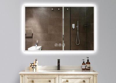 China Dimmable Anti Fog LED Illuminated Bathroom Mirror With Demister 600 X 900mm Size for sale