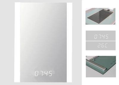 China IP44 LED Illuminated Bathroom Mirror With Anti Fog Film And Temperature Display for sale