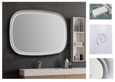 China Warm Light LED Bluetooth Demister Bathroom Mirror With Explosion Proof Surface for sale