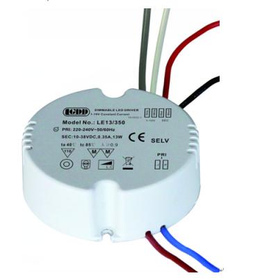 China Motorista redondo do diodo emissor de luz de Dimmable para a lâmpada atual constante 1-10V que escurece a maneira 13W 350mA à venda