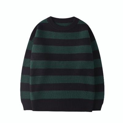 China 2021 Girl's Sweater Autumn And Winter Breathable Wide-Leg Warm-selling Casual Striped Knitted Sweaters for sale