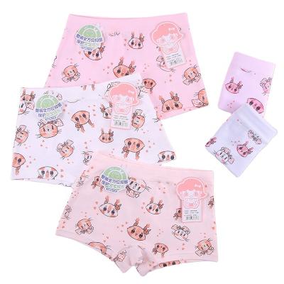 China Kids cartoon design antibacterial underwear for kids kids cotton girls short underpants shorts loose panties for sale