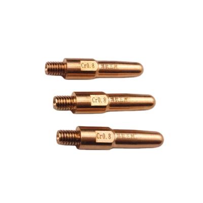 China Copper Conductive Chrome Zirconium Mouth Two Protection Welding Gun Accessories Copper Conductive Nozzle for sale