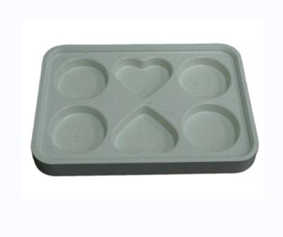 China Household Customized Mini Aluminum Steel Mold Heart Shaped Baking Tray, 15 Nonsticking Flat Molds Muffin Pan Muffin Baking Trays for sale