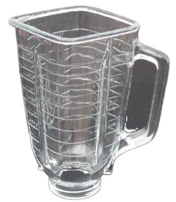 China Household Square Glass Container For Blender Household Mixing Cup for sale