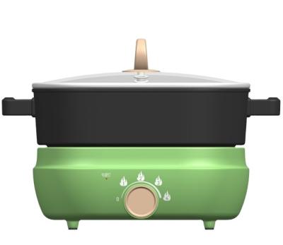 中国 Household hot sale home use electric multi-function smokeless non-stick electric Korean grill cooking pot. 販売のため