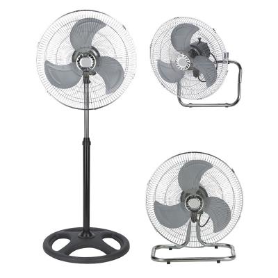 China Rotate To 130 Degree Wholesale Commercial Wall Type Rack 3 In 1 18 Inch Large Industrial Fan for sale