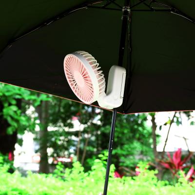 China Hot Clip Umbrella 2020 New Arrival Summer Clip On Fashion Portable Mini Fan USB Mini Clip Fan Portable Mini Portable Outdoor Mute Light Fan for sale