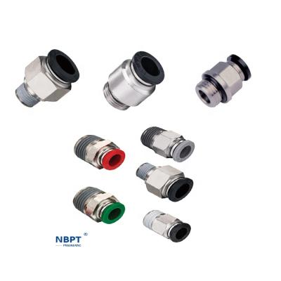 China Garment Shops One Touch Solid Brass Embedding Pneumatic Tube Fittings for sale