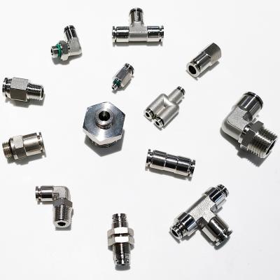 China Pneumatic Stainless Steel 1/4 SS 316 Fittings Stainless Steel Tube Fittings Stainless Steel for sale