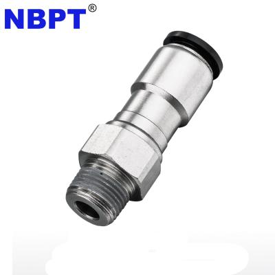 China Building Material Shops Industrial Grade Quick Air Pneumatic Push Connect One Touch Rotating RC Fit Class By NBPT for sale