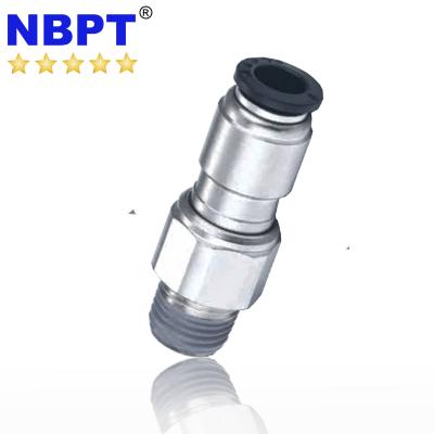 China Garment Shops RC Rotating Push To Connect Pneumatic One Touch Straight Fixture By NBPT for sale