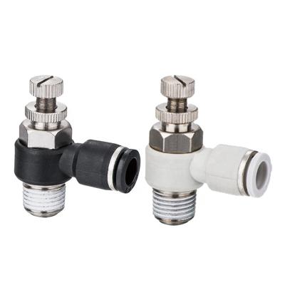 China SC5/32-U10 NPT Hotels Male Threaded Pneumatic Speed ​​Controller Valve Fittings for sale