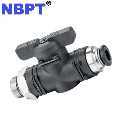 China Wholesale Price Pneumatic One Touch BVC-G Industrial Fitting , Ball Shut Off Valve 1/8-1/2 for sale