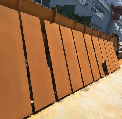 China Wall Cladding Corten Steel Wall Panel 3mm CORTEN B Cladding Price M2 for sale