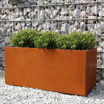 China Modern Garden Corten Steel Bowl Planter for sale