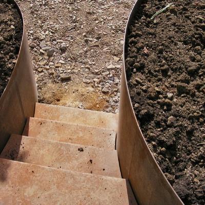 China Metal Corten Steel Stairs Retaining Wall For Landscaping / Garden Design for sale