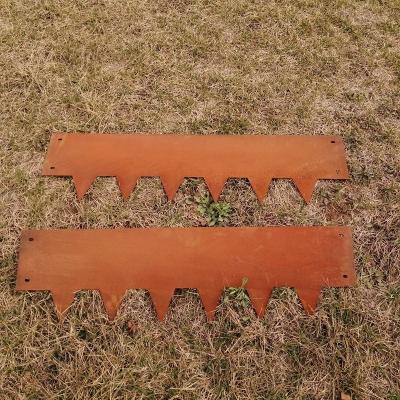 China Outdoor Decoration Garden Edging Corten Steel Border Edge for sale