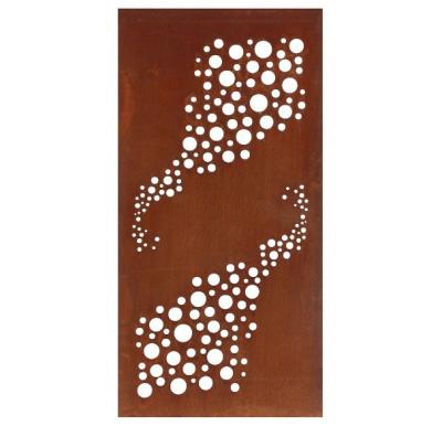 China New Classic / Postmodern Hot Sale CORTEN Privacy Screen Steel Laser Cut Screens for sale