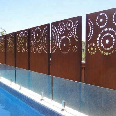 China CLASSIC Laser Cut Corten Steel Panel For Swimming Pool for sale