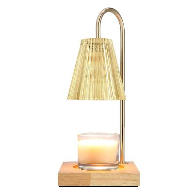 China Hot Selling Home Office Hotel Yoga Gym OEM & ODM Scented Candle Lamp Wood Warmer Candle Lamp Wood Wax Wax Lamp With Timer for sale