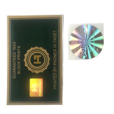 China Custom Waterproof Tamper Proof Hologram Stickers for sale