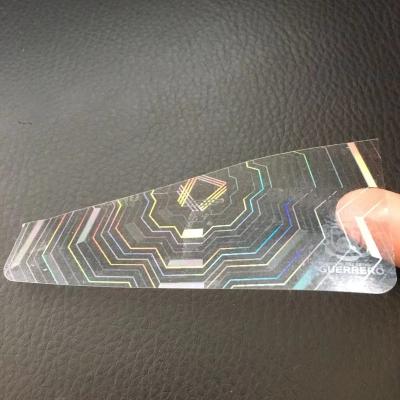 China Waterproof Anti-fake Hologram Sticker Printing For Card for sale