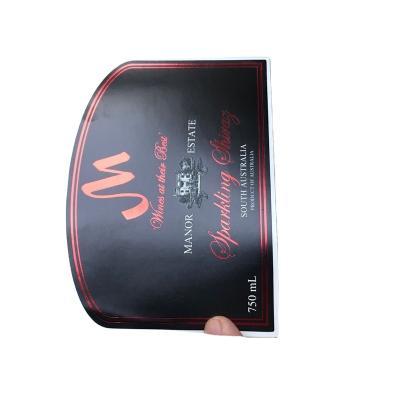 China Waterproof Black Label Whiskey Sticker for sale