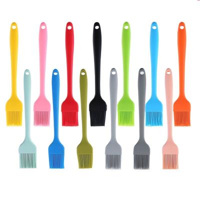 China Silicone BBQ Pastry Brush OEM Viable Custom Non Stick Silicone Brush Heat Resistant Baking Tools for sale