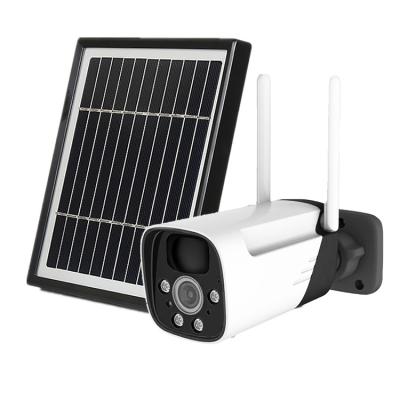 China 3MP Icsee Camera Solar Powered WiFi Battery Powered Human Bullet Detection Two Way Audio WiFi Solar Powered Camera for sale