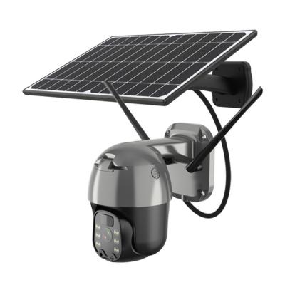 China Intelligent NIGHT VISION FHD 2MP NIGHT VISION PTZ Camera SIM Solar PTZ 4G Camera Pan Tilt PTZ Solar Panel Solar Powered Cameras For Outdoor Use for sale