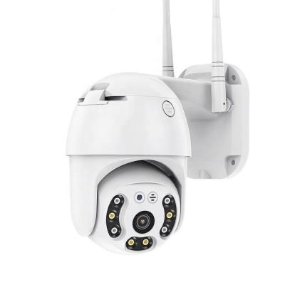 China Siren Built-in 1080P Motorized Outdoor Pan-Tilt WiFi Dome Camera Use Cloud Storage WiFi PTZ IP Camera for sale