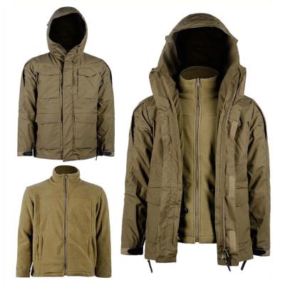 China Breathable Tactical Anorak Jacket Hunting Camouflage Jacket With Fleece Linner for sale