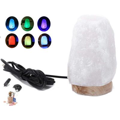 China Home Color Changing Himalayan Natural Crystal Rock Salt Lamp Dimmable Night Light for sale