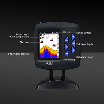 China FF918CS-W Portable Sonar Boat Fish Finder Color Screen Lucky Wireless Fish Finder for sale