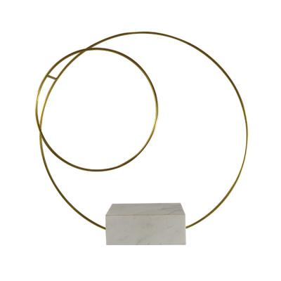 China Eco - Friendly Plating Stainless Steel Gold Rose Wire Garland O Ring Metal Wire Circle for sale