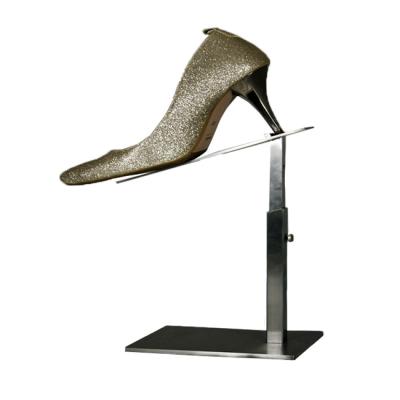 China Eco - Friendly Metal Material High - Grade Shoes Show Rack High Heels Stand Up Rack For Shoe Shops for sale