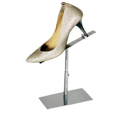 China Durable hot sale fashion stainless steel shoe display stands for stores with factory production and price for sale