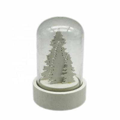 China Mini Lighting Christmas Tree Dome Handmade Micro Landscape Decorations for sale