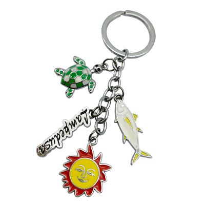 China Eco - Friendly Solar Pattern Charm Novelty Novelty Key Chain For Souvenirs for sale