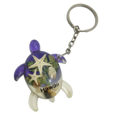 China Souvenir Ocean Series Key Chain, Sea Turtle Resin Key Chain, Resin Key Chain For Souvenir Gifts for sale