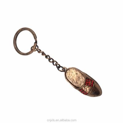 China Custom Shaped Souvenir Metal Key Chain - Babouche Key Chain As Morocco Souvenirs Gifts for sale