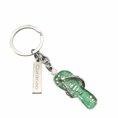 China High Quality Eco-friendly Sandals Metal Charm Key Chain Key Chain For Souvenirs Gifts for sale