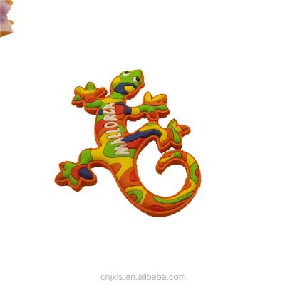 China Souvenir Gift Lizard Shape Rubber Magnet, Mallorca Fridge Magnet For Souvenir Gifts for sale