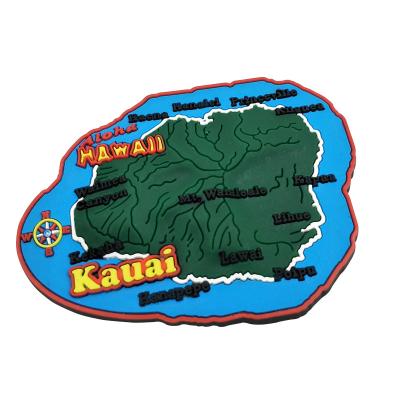 China Large Beach Souvenir Gifts Rubber Magnet Hawaii Island Tourist Souvenir Fridge Magnet for sale