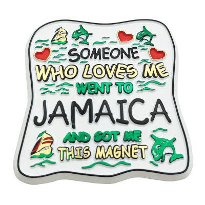 China Jamaican Europe Beach Souvenir Magnet , Jamaica Souvenirs PVC Fridge Magnet For Gifts for sale