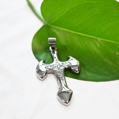 China Hot CLASSIC Men's Pendant Necklace Stainless Steel Christian Jesus Cross Pendant Necklace Fashion Gifts Charming Jewelry for sale